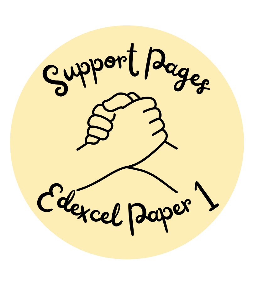 Edexcel Paper 1
Question Support Pages